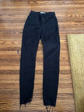 Topshop Jamie Black High-Rise Skinny Jeans
